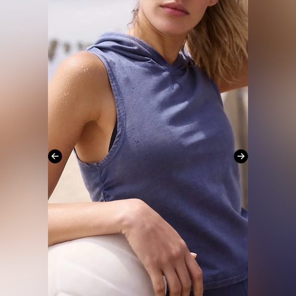 FREE PEOPLE Hot Shot Hooded Tank Set - Washed Blue, Various Sizes NWT - Picture 3 of 10
